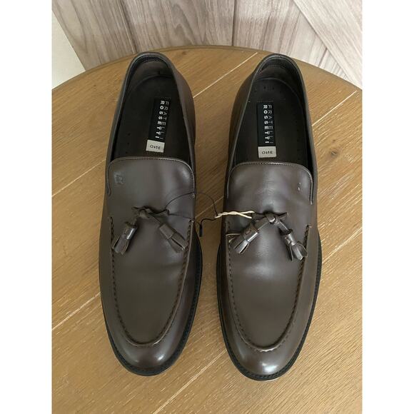 NEW Fratelli Rossetti Brown tassel loafers UK8 main image 5